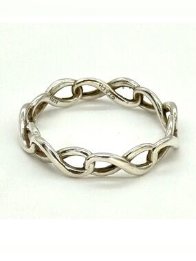 Tiffany & Co. Sterling Silver Infintiy Ring Sz 8.25